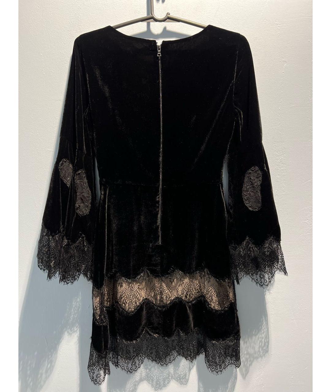 ALICE+OLIVIA Черное вискозное вечернее платье, фото 2