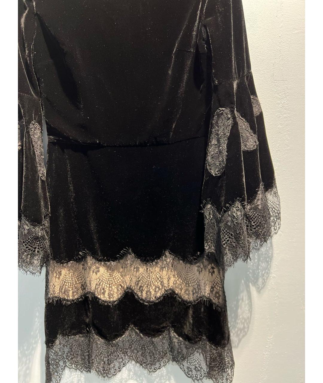 ALICE+OLIVIA Черное вискозное вечернее платье, фото 4