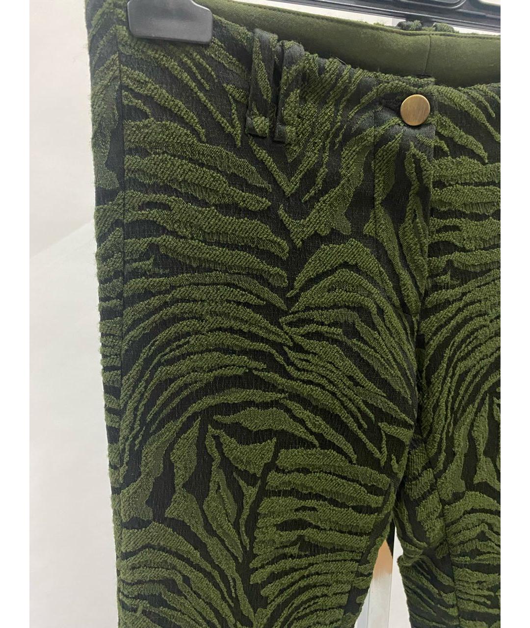 PLEIN SUD Зеленые брюки узкие, фото 4