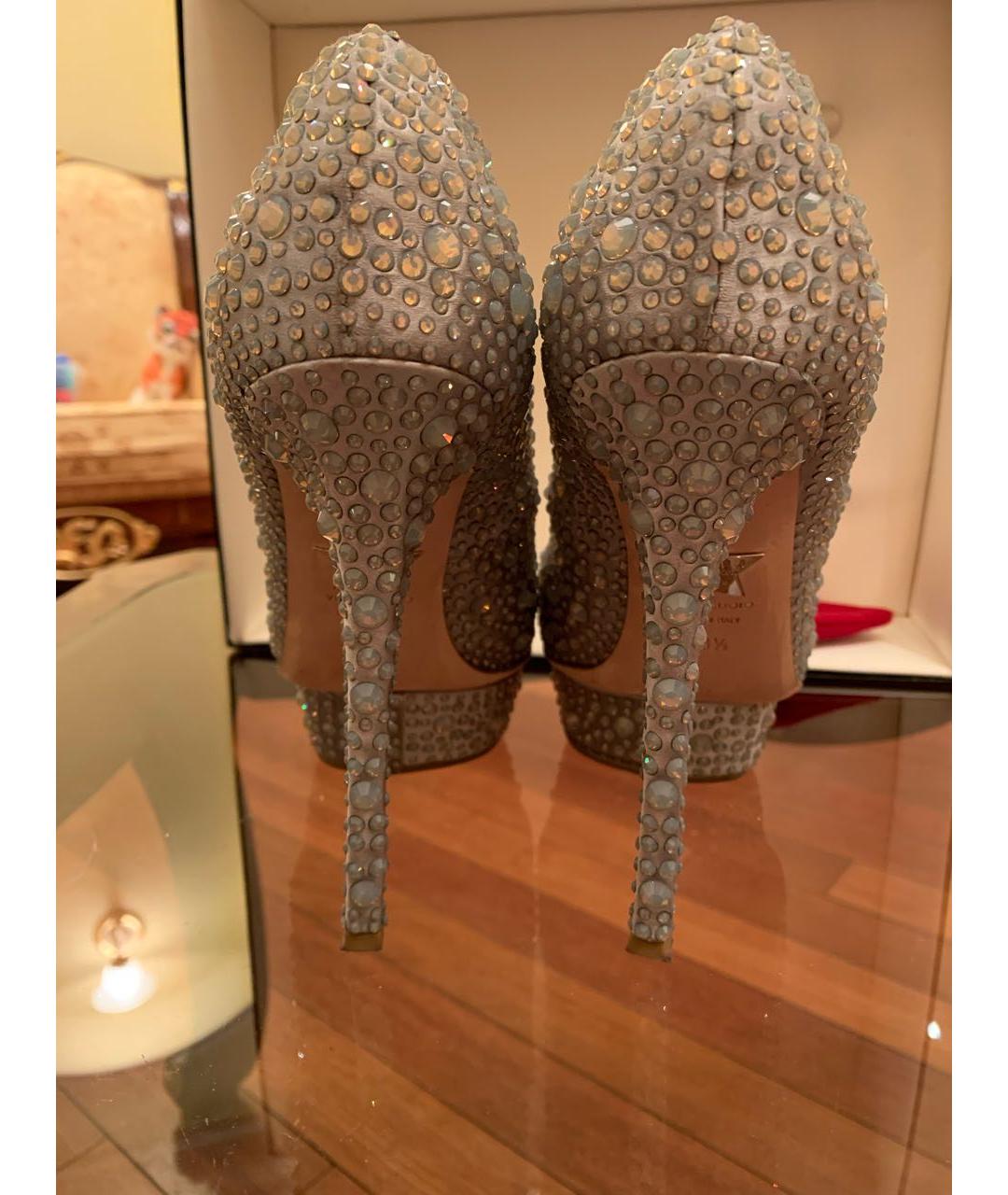 LE SILLA Серебряные туфли, фото 4