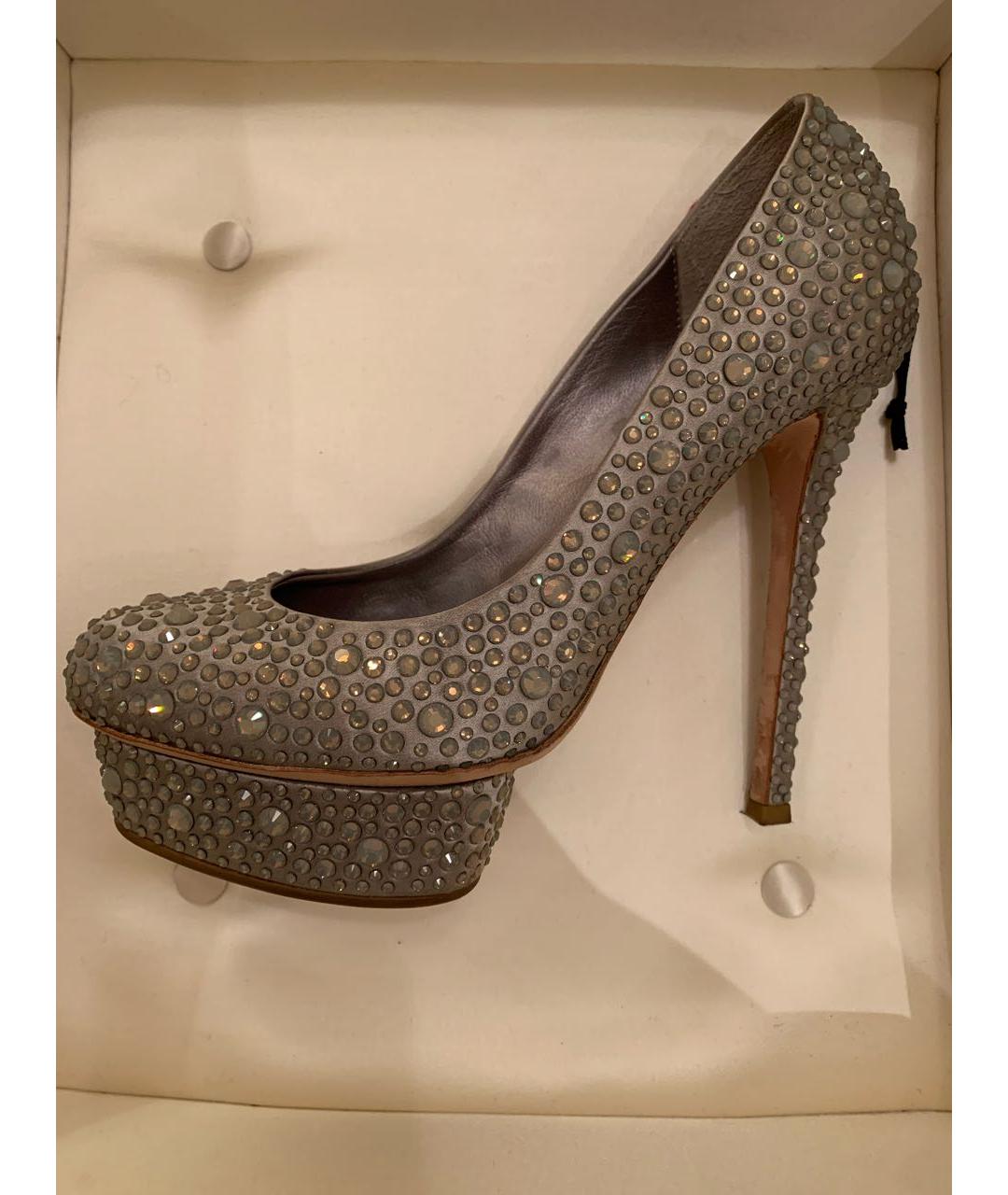 LE SILLA Серебряные туфли, фото 5