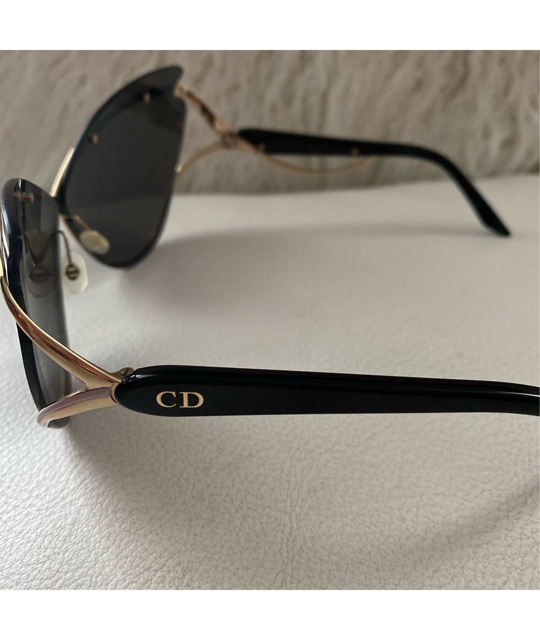 CHRISTIAN DIOR PRE-OWNED Черные солнцезащитные очки, фото 2