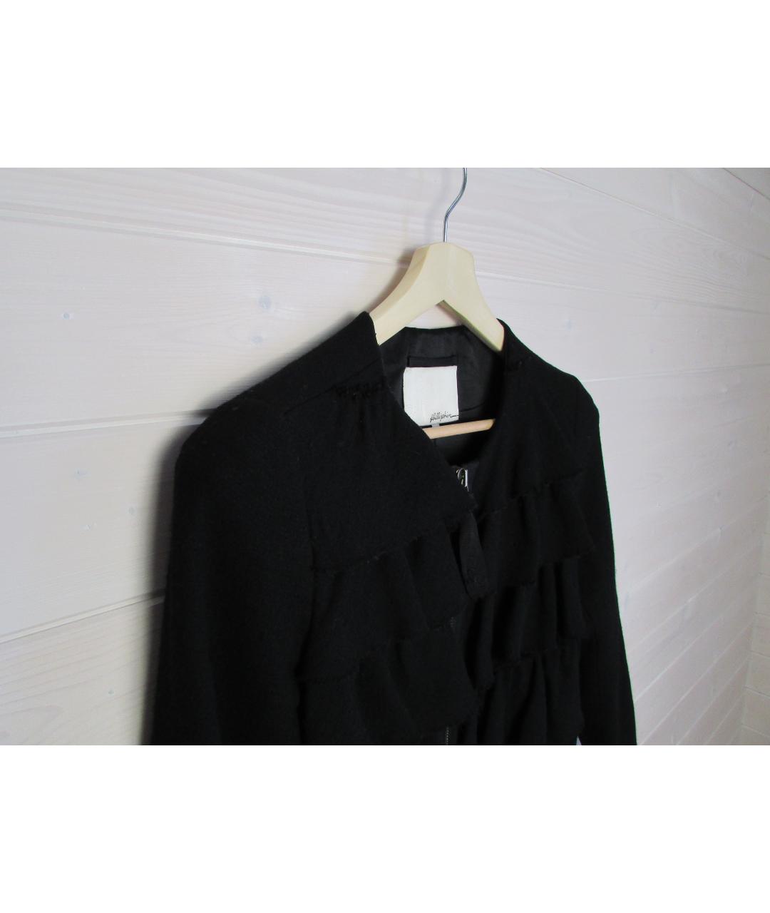 3.1 PHILLIP LIM Черное шерстяное пальто, фото 2