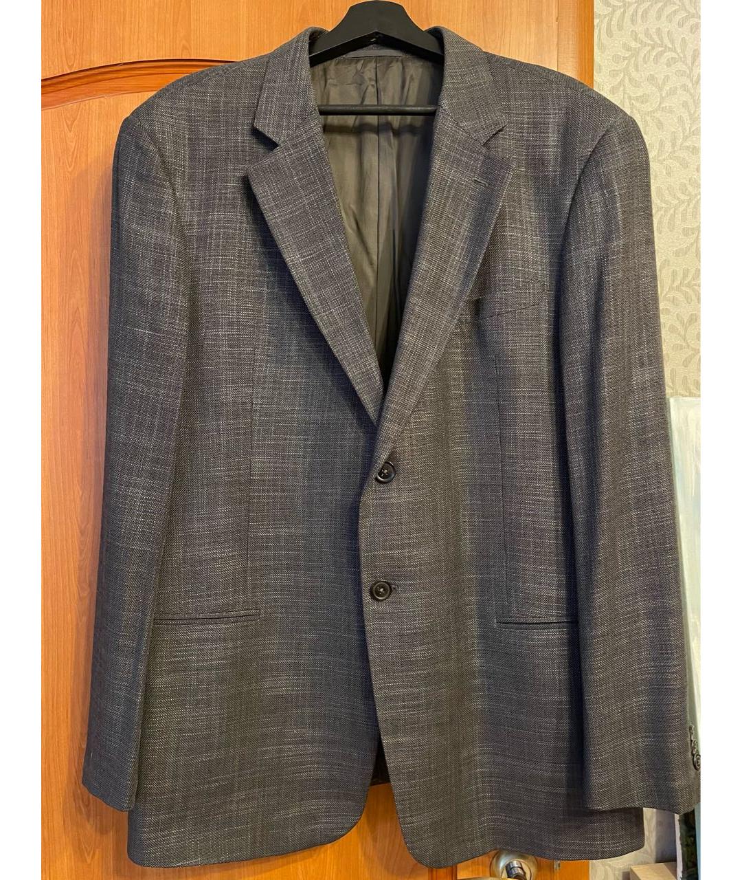 ARMANI COLLEZIONI Серый шерстяной пиджак, фото 6