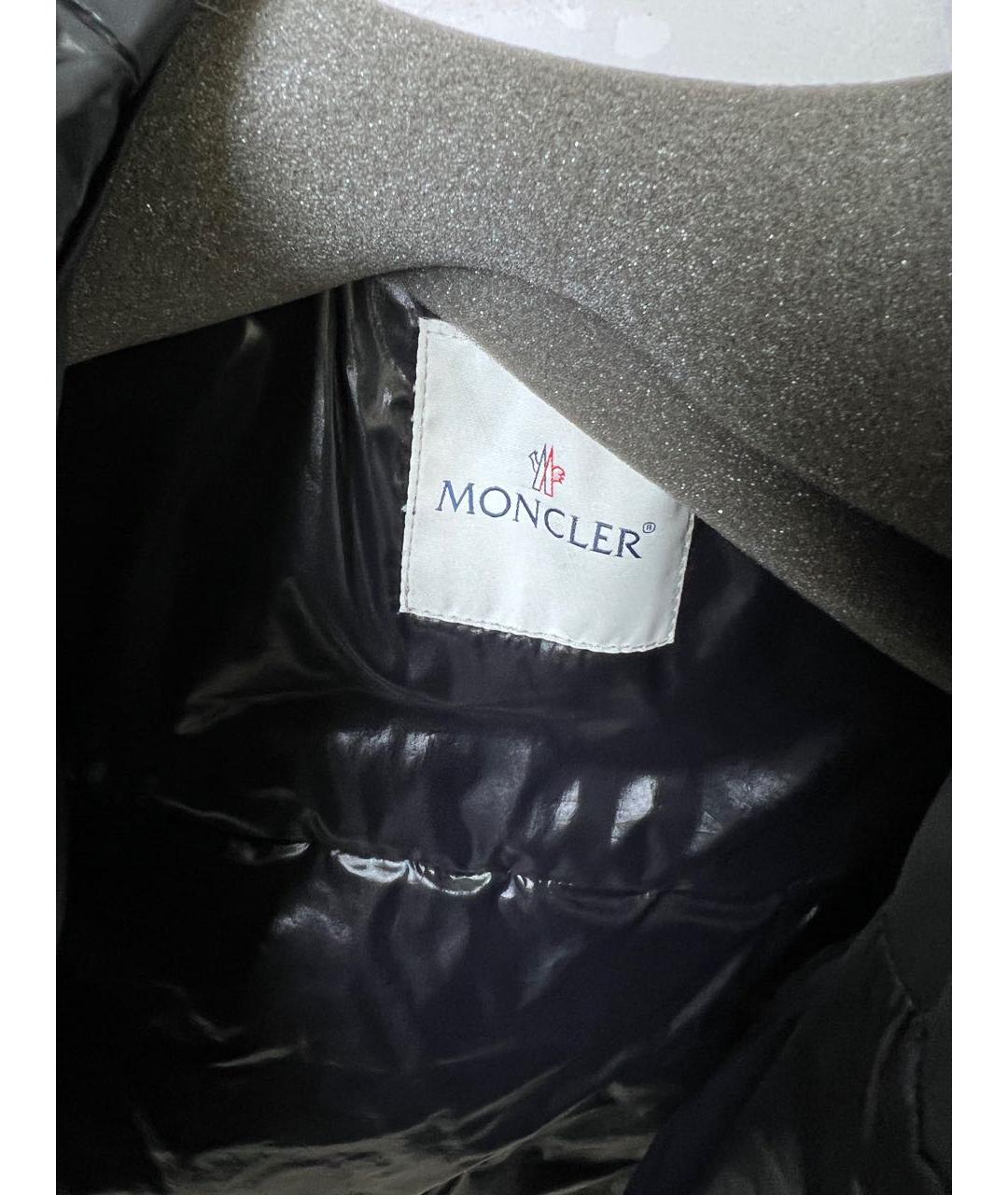 MONCLER Черный пуховик, фото 3