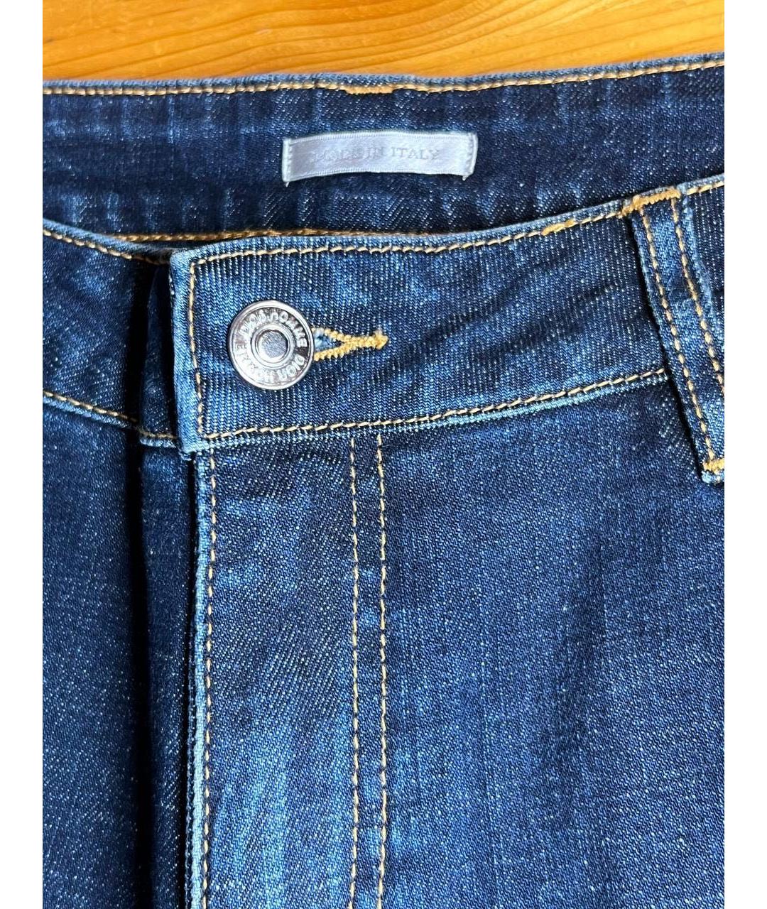 CHRISTIAN DIOR Темно-синие хлопковые прямые джинсы, фото 4