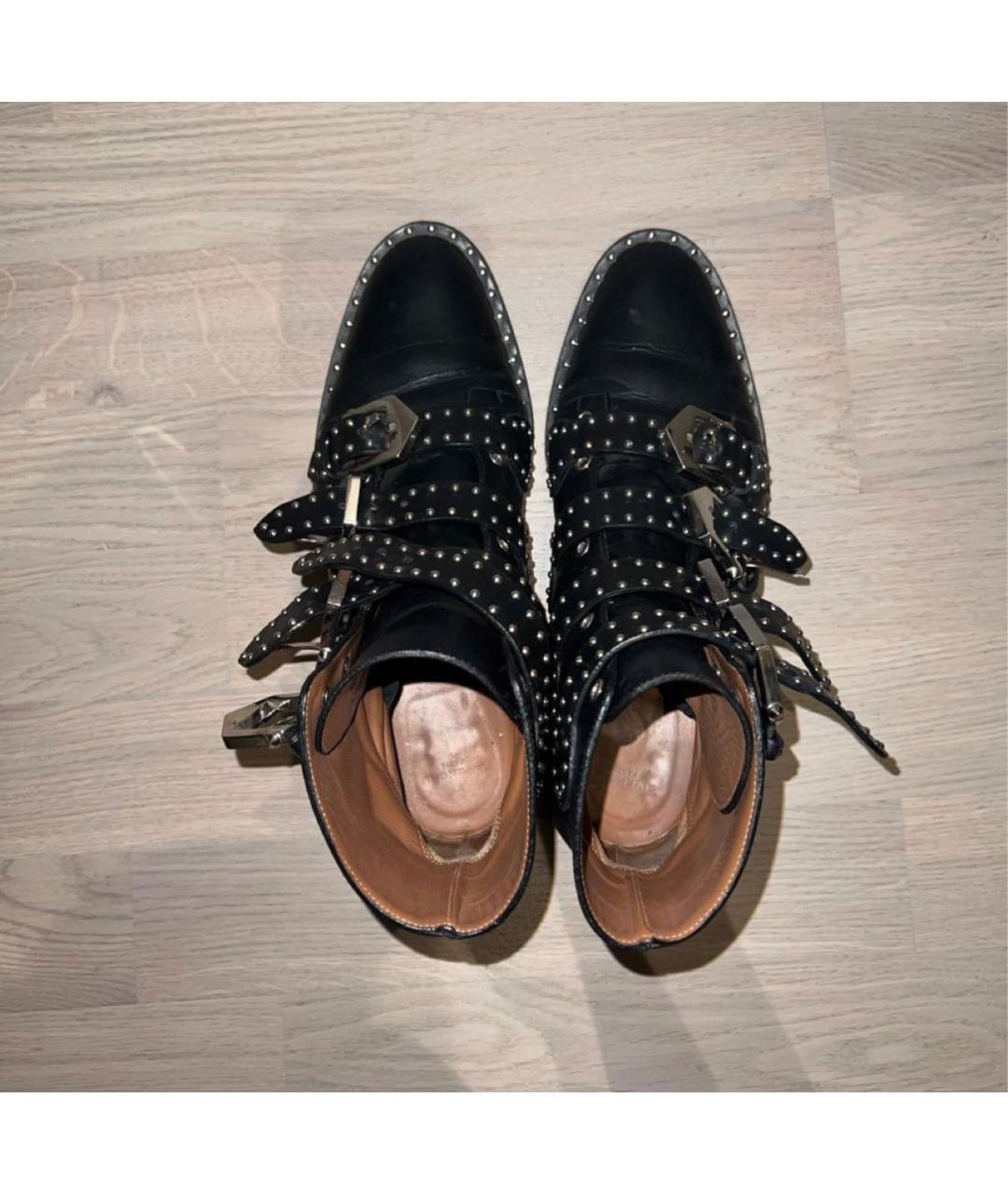 GIVENCHY Черные кожаные ботинки, фото 4