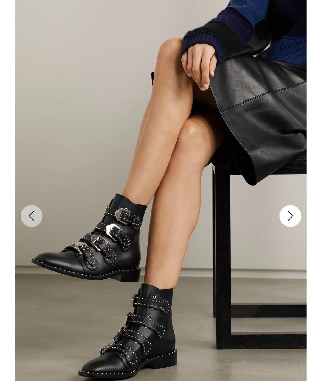 GIVENCHY Черные кожаные ботинки, фото 5