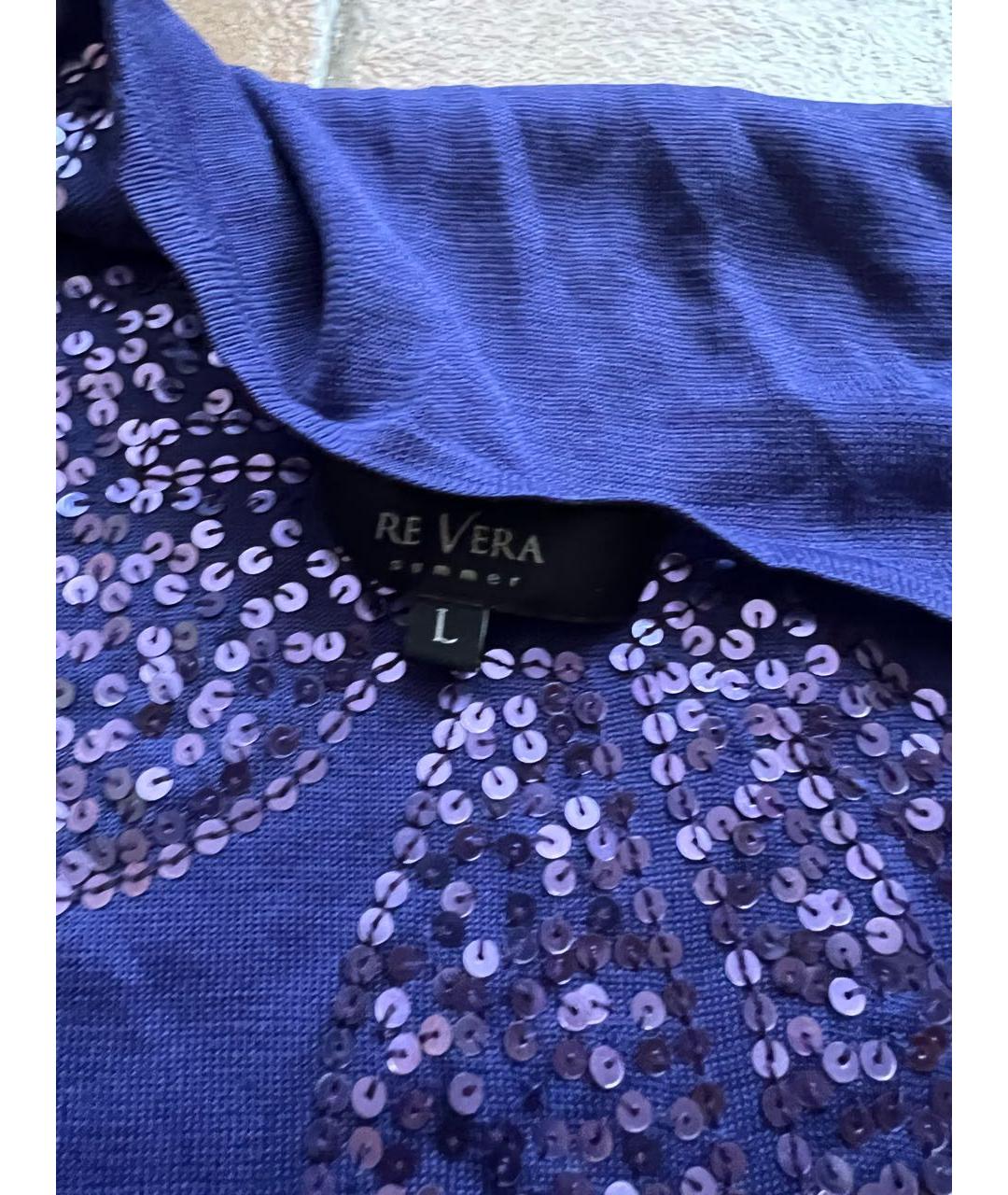 RE VERA Фиолетовый шелковый джемпер / свитер, фото 2