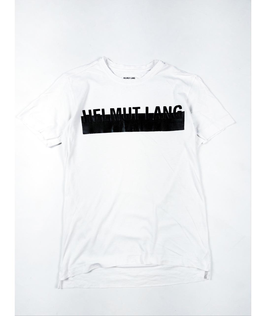 HELMUT LANG Белая хлопковая футболка, фото 6