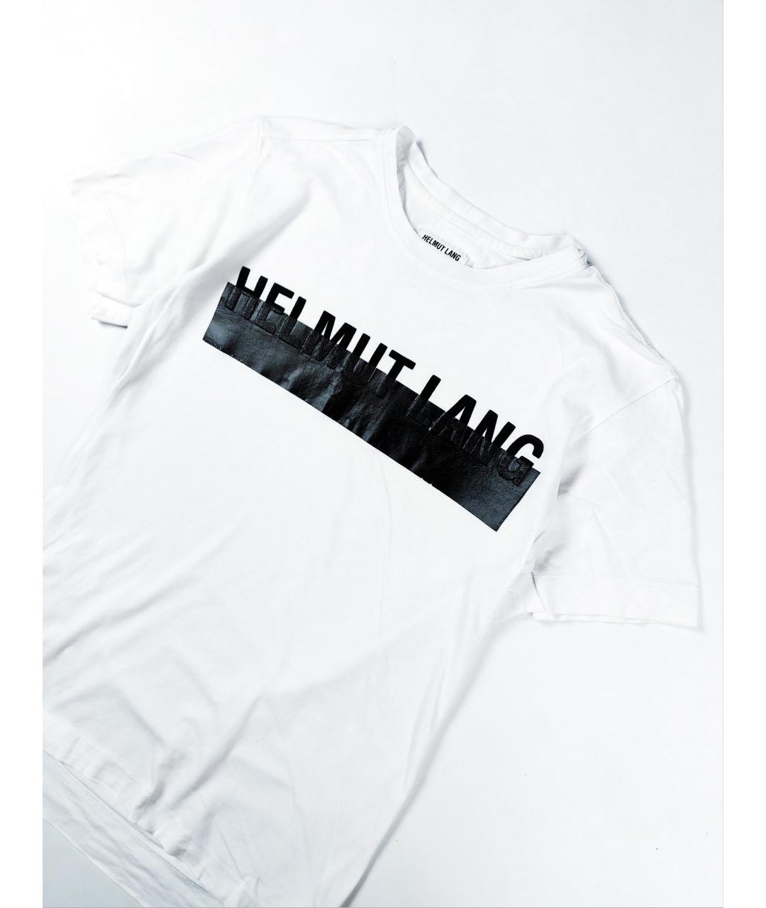 HELMUT LANG Белая хлопковая футболка, фото 3