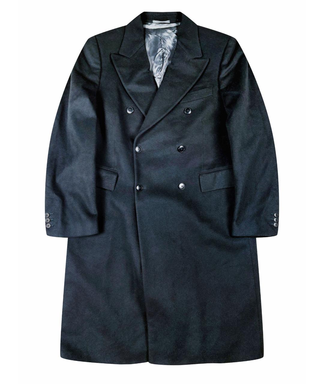 MIU MIU Черное шерстяное пальто, фото 1