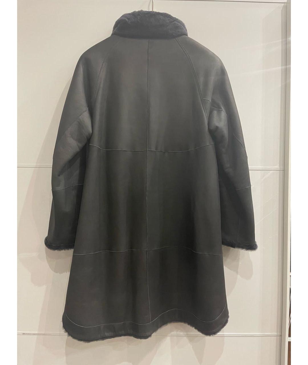 BRUNELLO CUCINELLI Коричневая меховая дубленка, фото 2