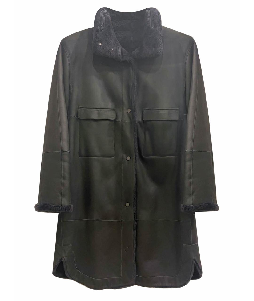 BRUNELLO CUCINELLI Коричневая меховая дубленка, фото 1