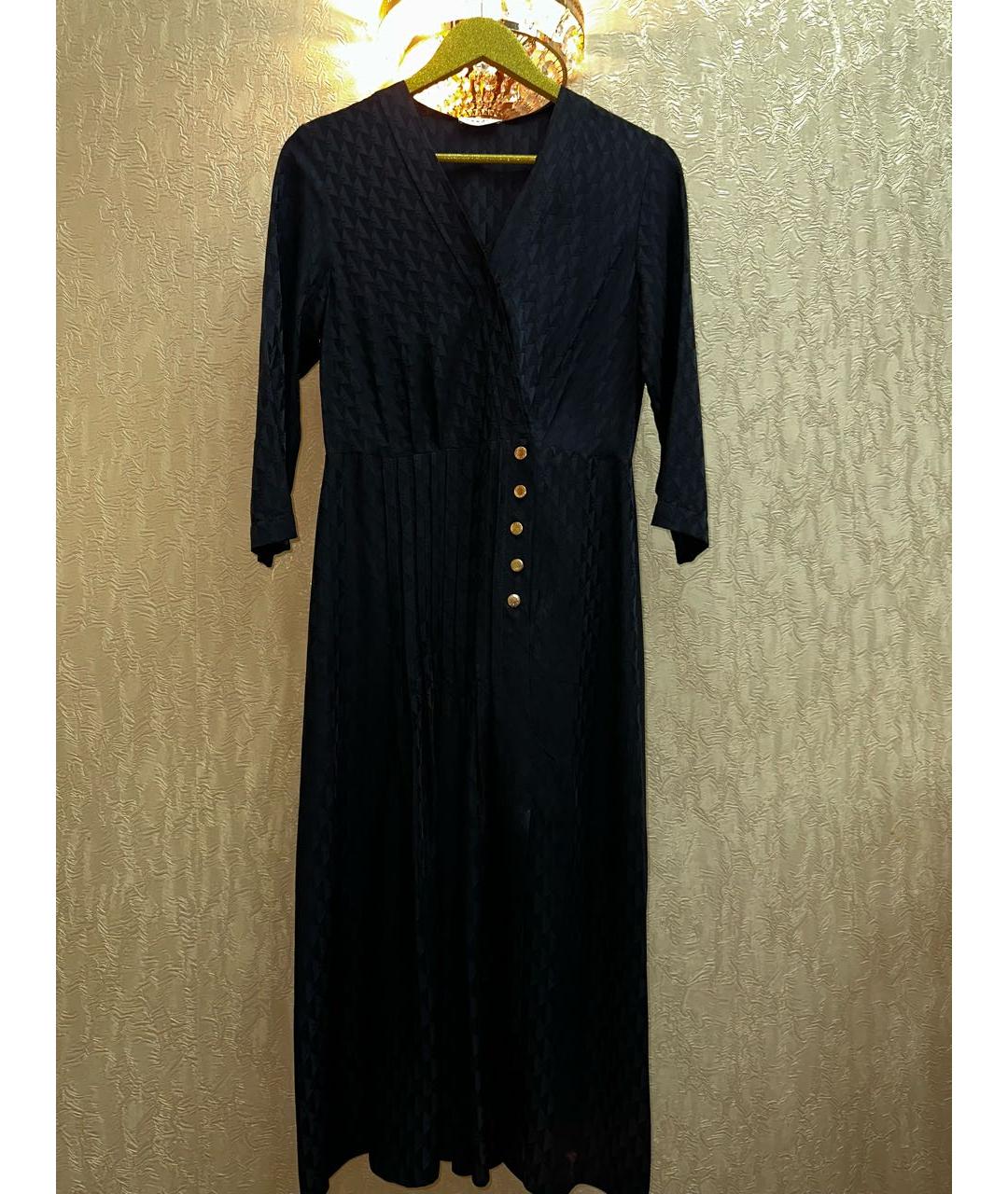 SANDRO Черное хлопковое повседневное платье, фото 4