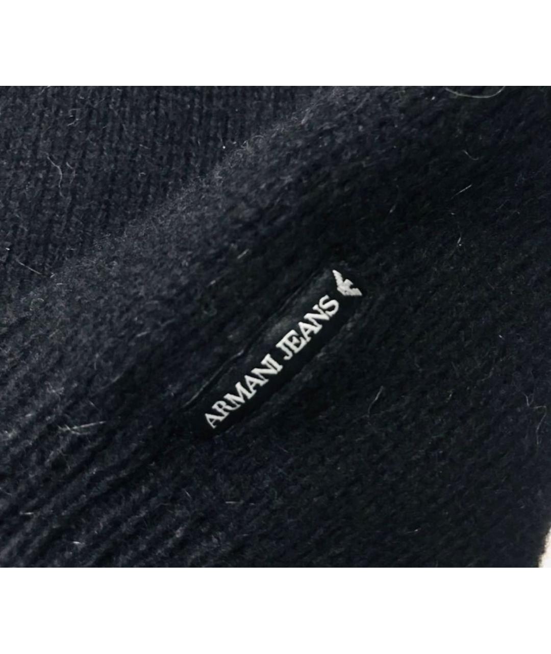 ARMANI JEANS Черный шерстяной джемпер / свитер, фото 6