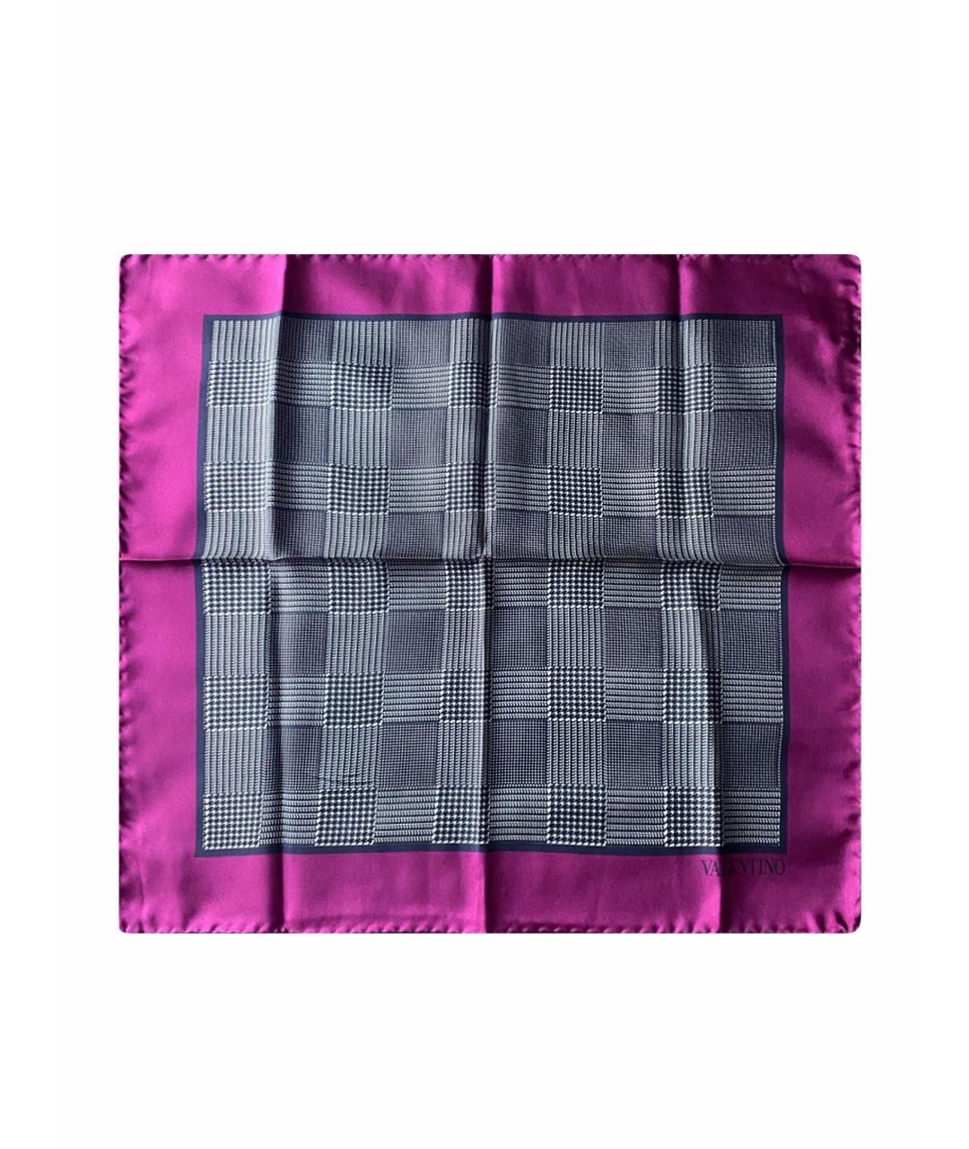 VALENTINO Фуксия шелковый платок, фото 1