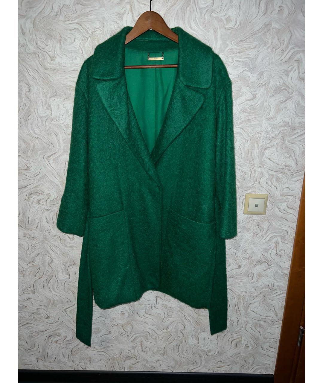 DIANE VON FURSTENBERG Зеленые шерстяное пальто, фото 5