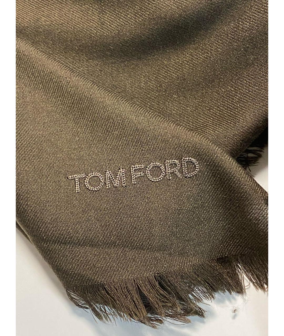 TOM FORD Хаки платок, фото 4