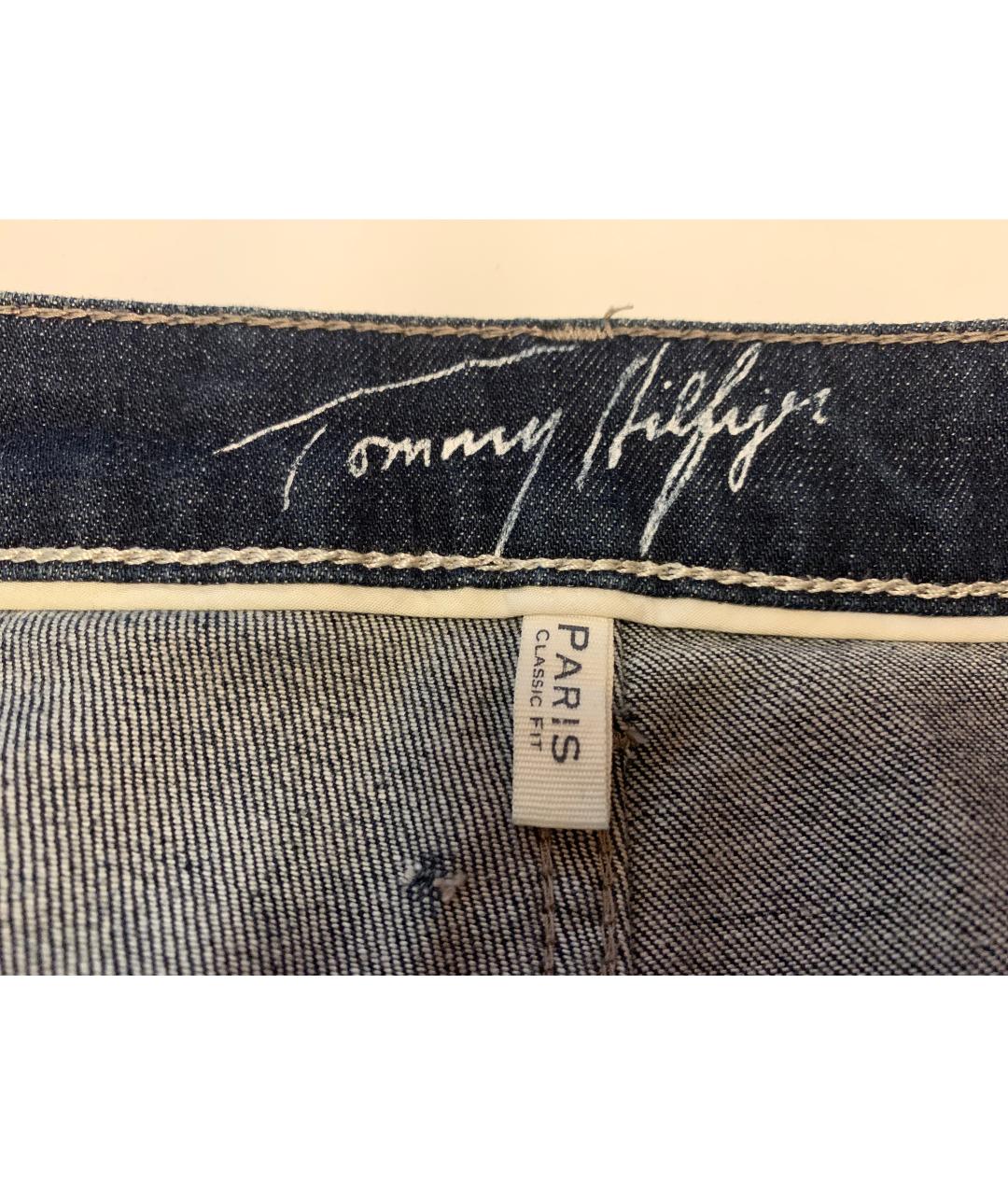 TOMMY HILFIGER Синие хлопковые прямые джинсы, фото 2