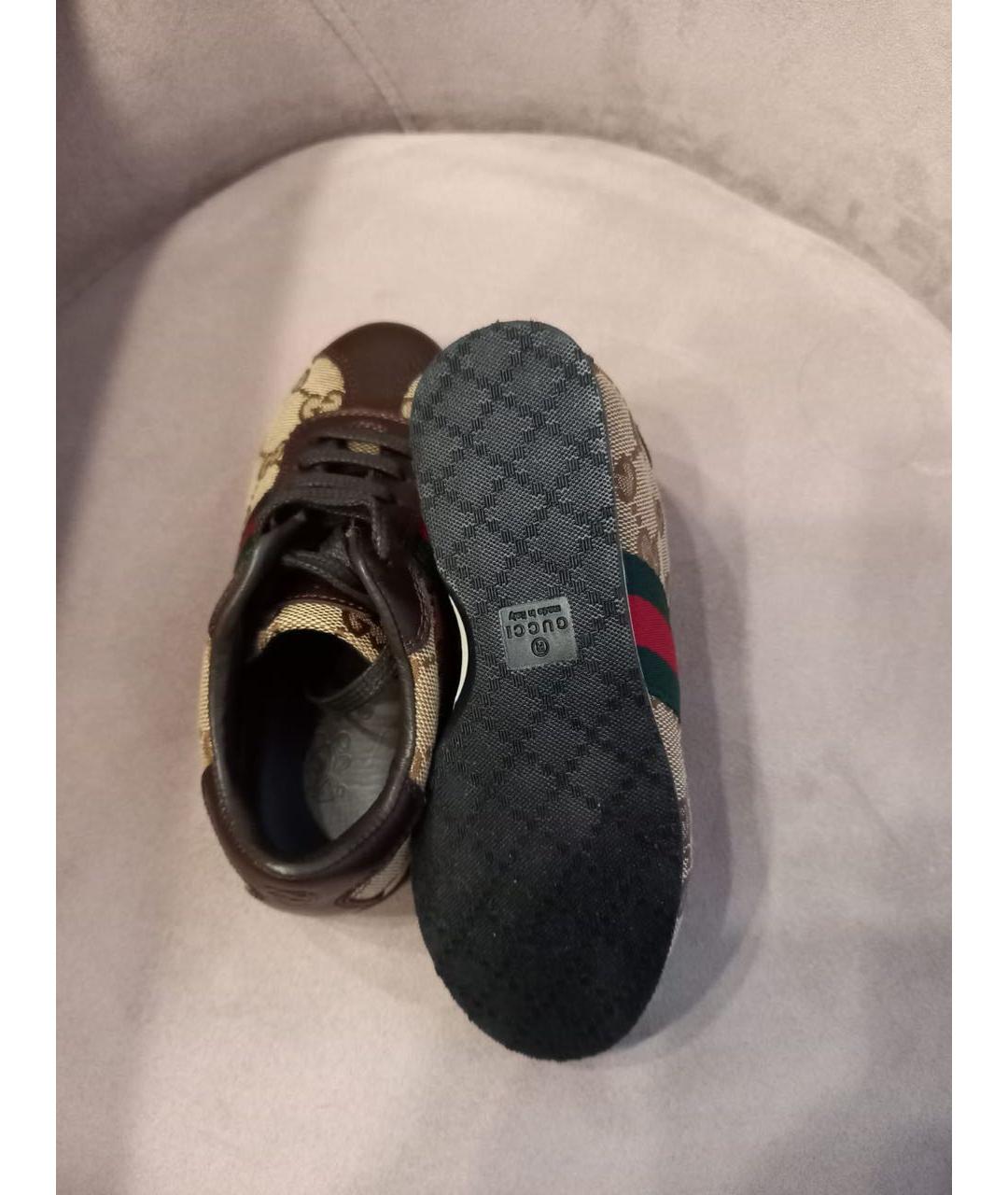 GUCCI Текстильные кеды, фото 3