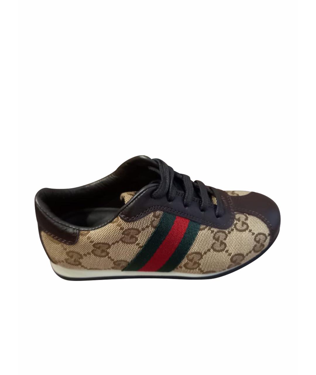 GUCCI Текстильные кеды, фото 1