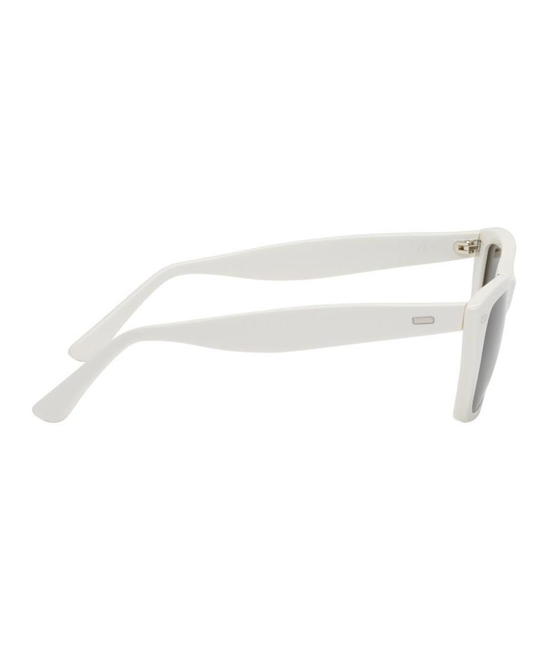 ACNE STUDIOS Белые пластиковые солнцезащитные очки, фото 2