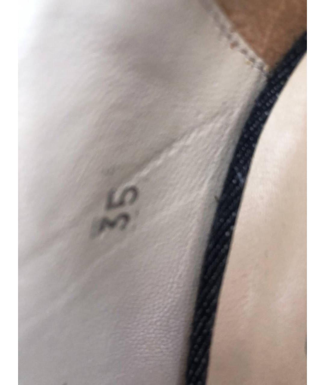 JOHN RICHMOND Черные текстильные туфли, фото 8