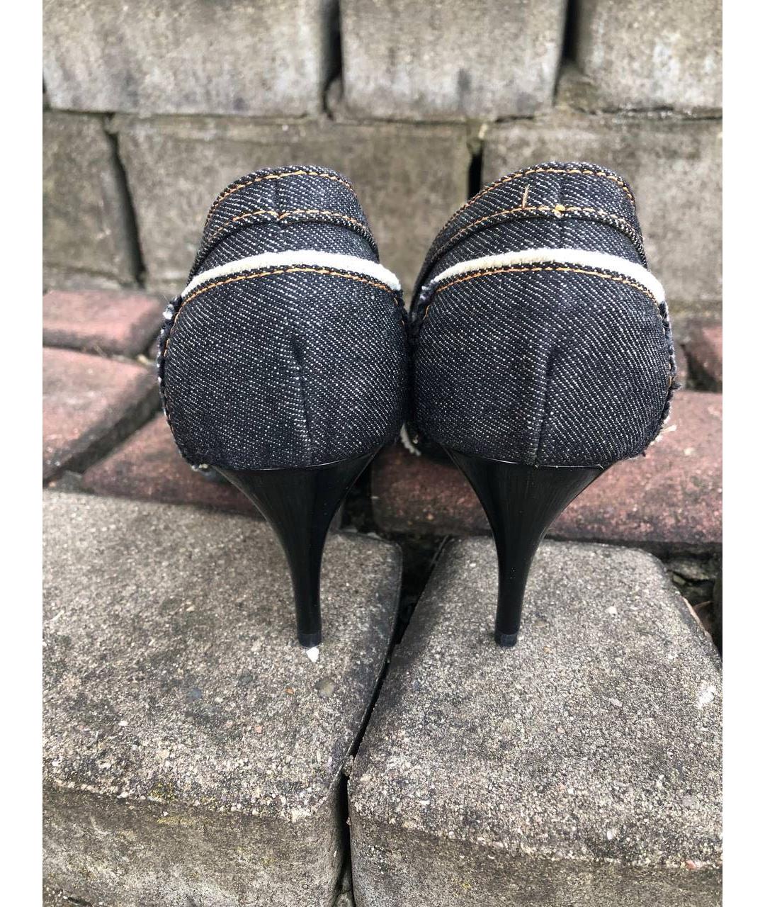 JOHN RICHMOND Черные текстильные туфли, фото 6