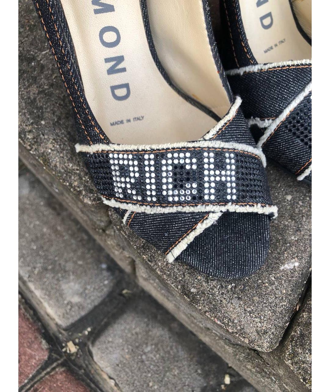 JOHN RICHMOND Черные текстильные туфли, фото 4