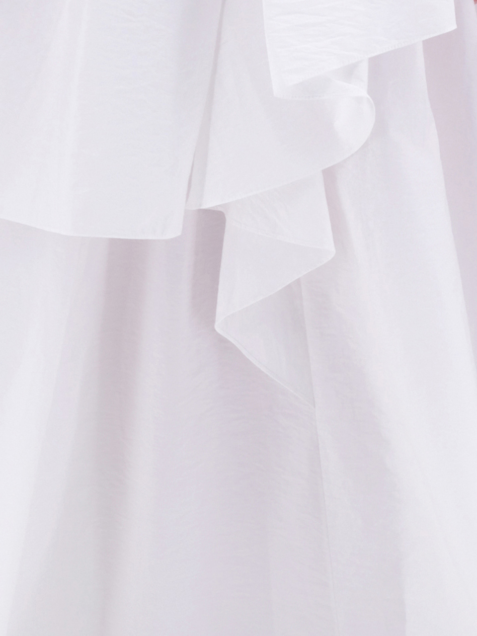 BRUNELLO CUCINELLI Белое хлопковое повседневное платье, фото 4