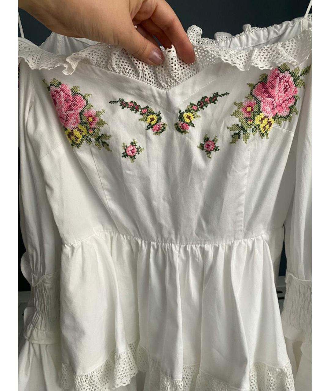 ALICE MCCALL Белое хлопковое повседневное платье, фото 4