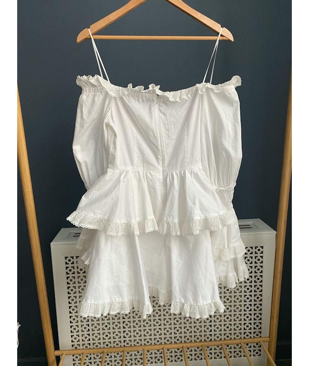 ALICE MCCALL Белое хлопковое повседневное платье, фото 2