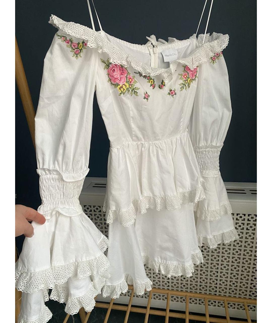ALICE MCCALL Белое хлопковое повседневное платье, фото 3