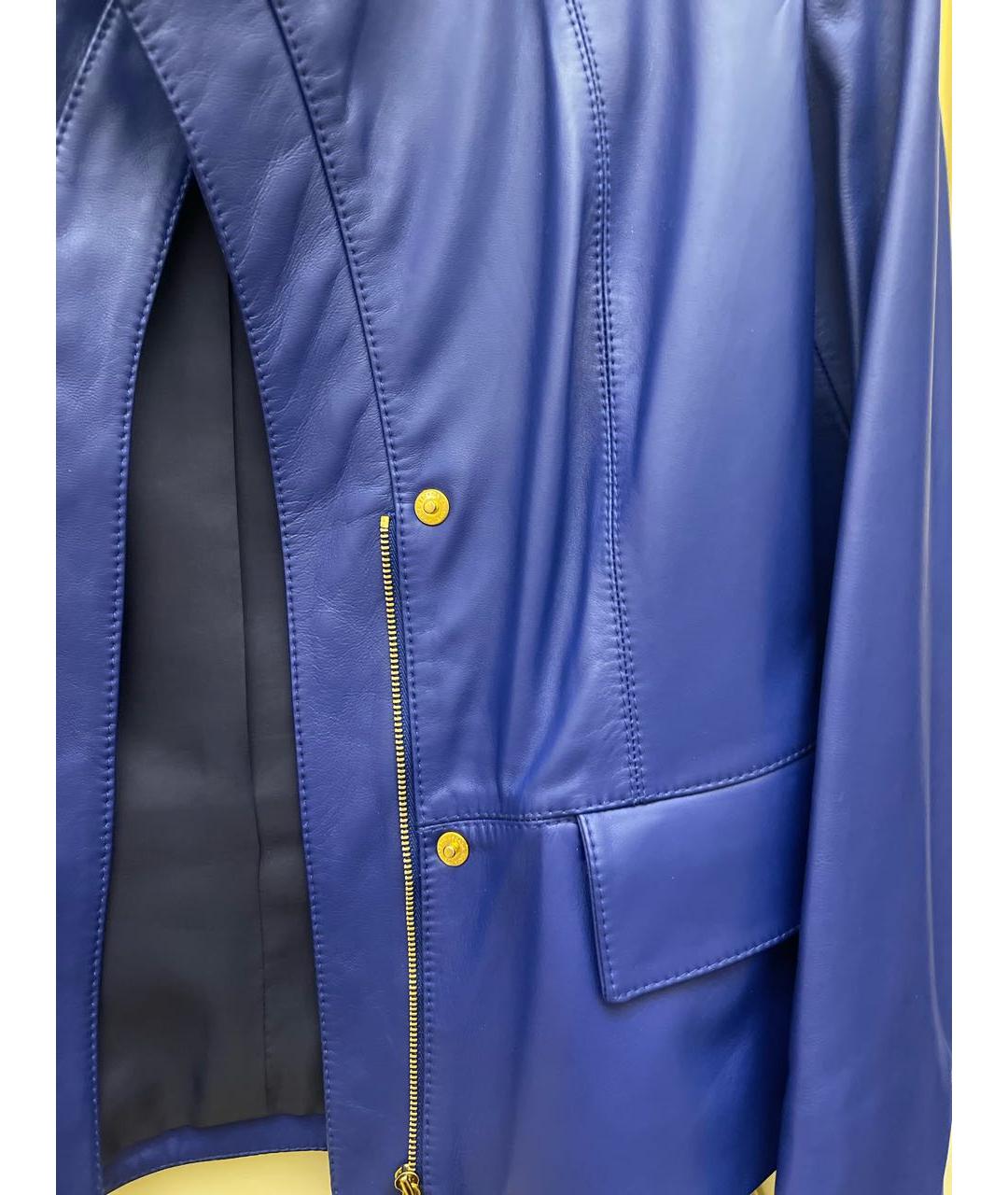 ESCADA Синяя кожаная куртка, фото 4