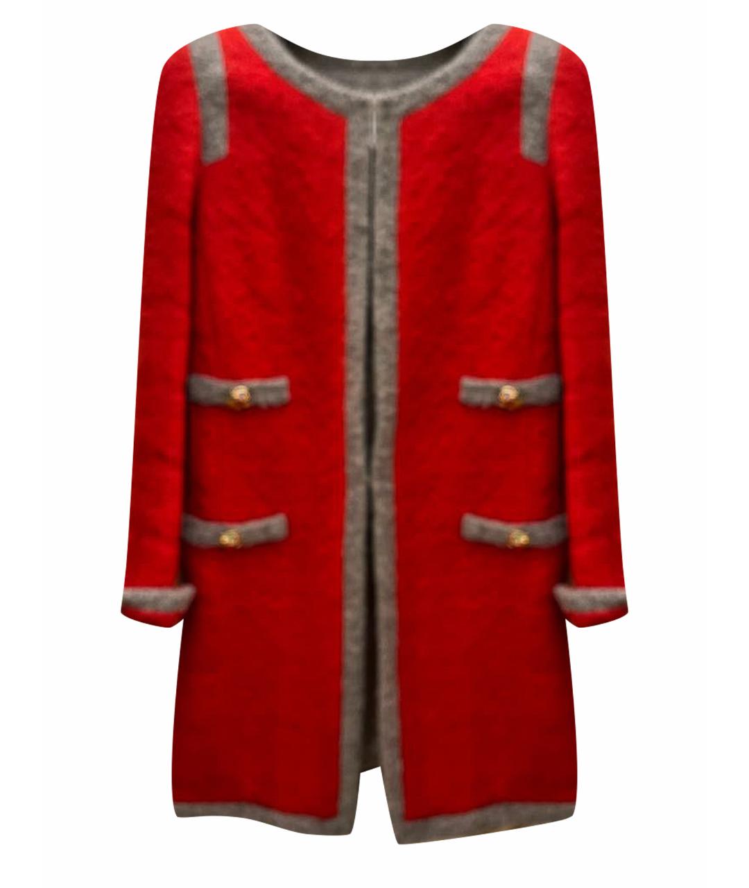 EDWARD ACHOUR PARIS Красный шелковый жакет/пиджак, фото 1