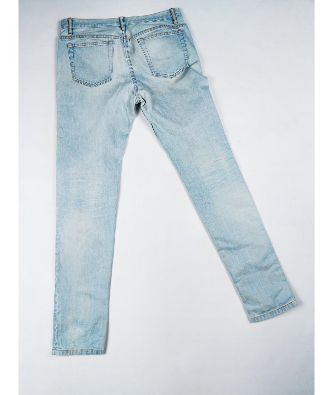 A.P.C. Голубые хлопковые джинсы скинни, фото 2