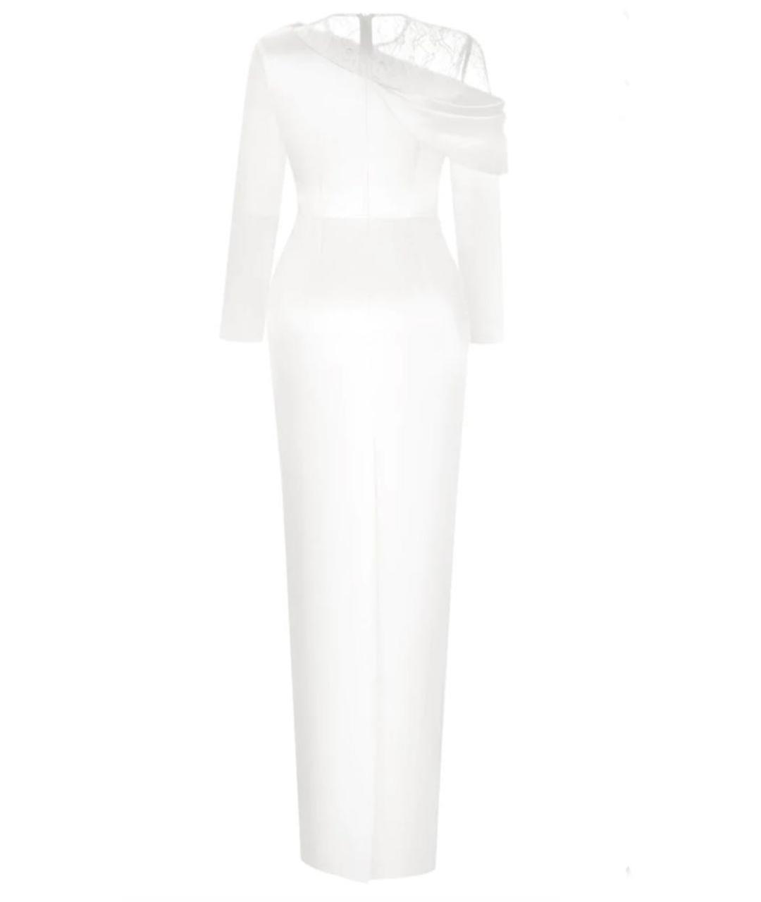 RASARIO Белое атласное вечернее платье, фото 2