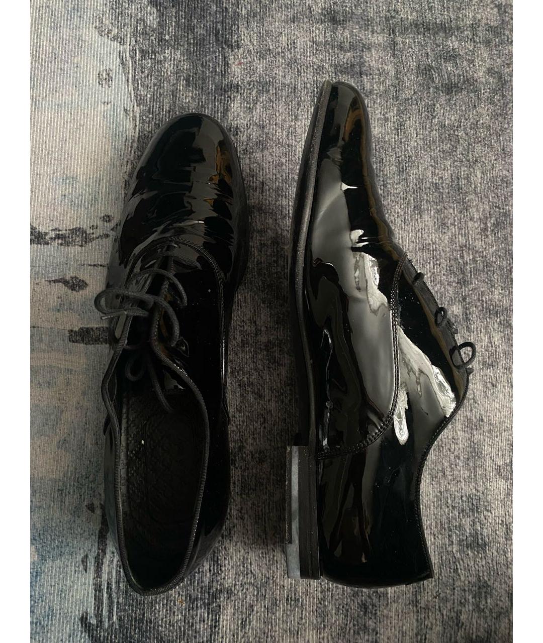 GUCCI Черные туфли из лакированной кожи, фото 2