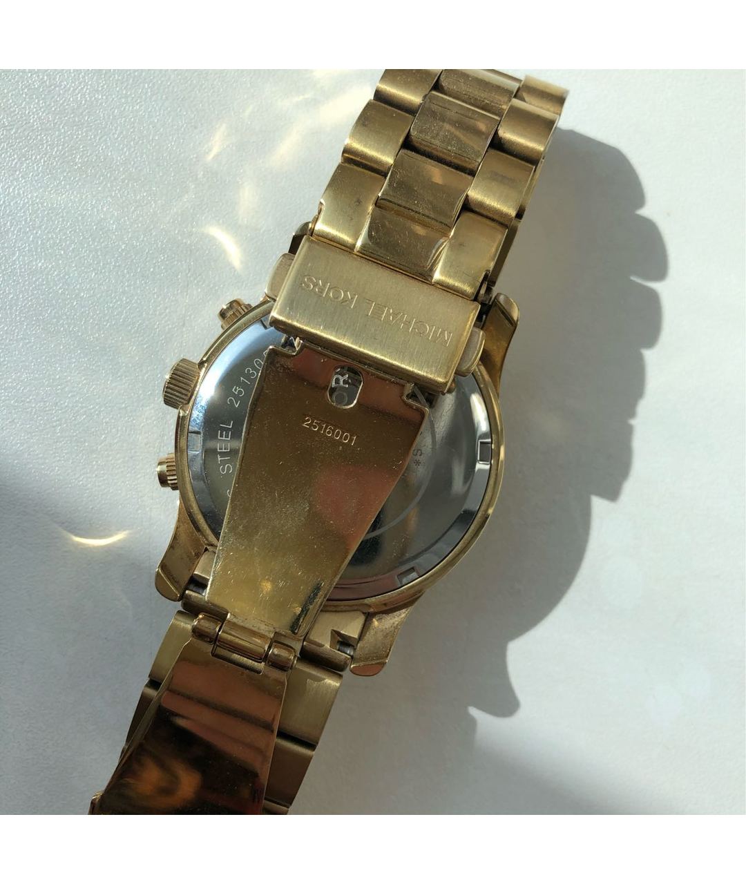MICHAEL KORS Золотые стальные часы, фото 6