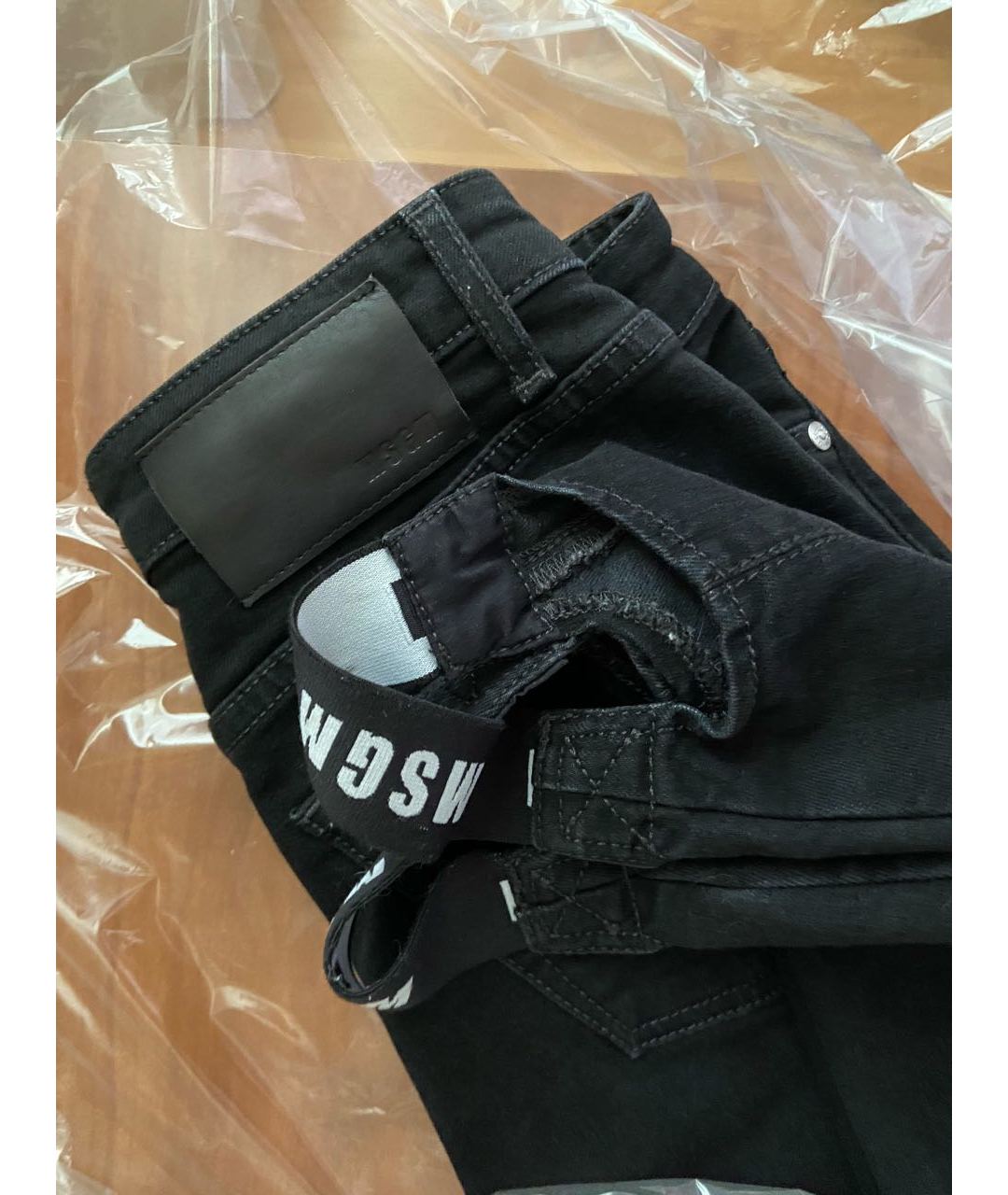 MSGM Черные хлопко-эластановые джинсы слим, фото 6