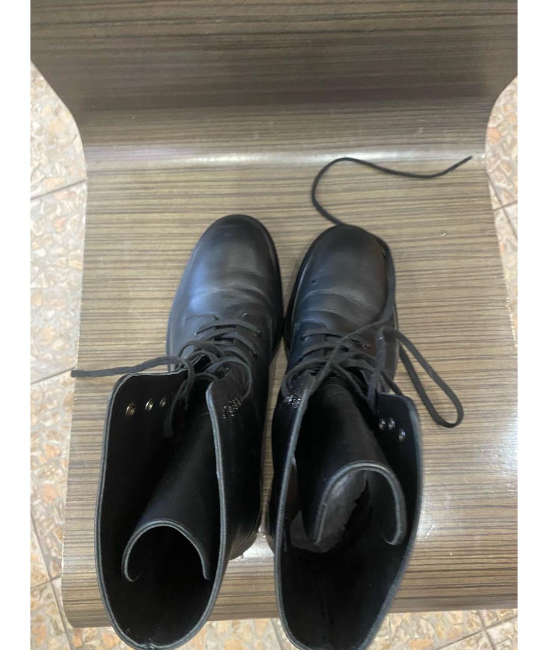 STUART WEITZMAN Черные кожаные ботинки, фото 4