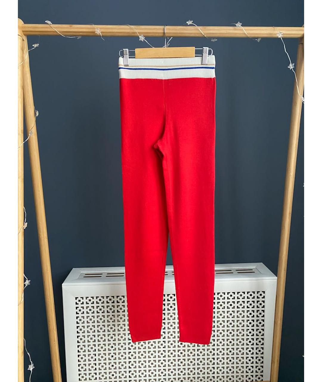 LA PERLA Красные шелковые брюки узкие, фото 2