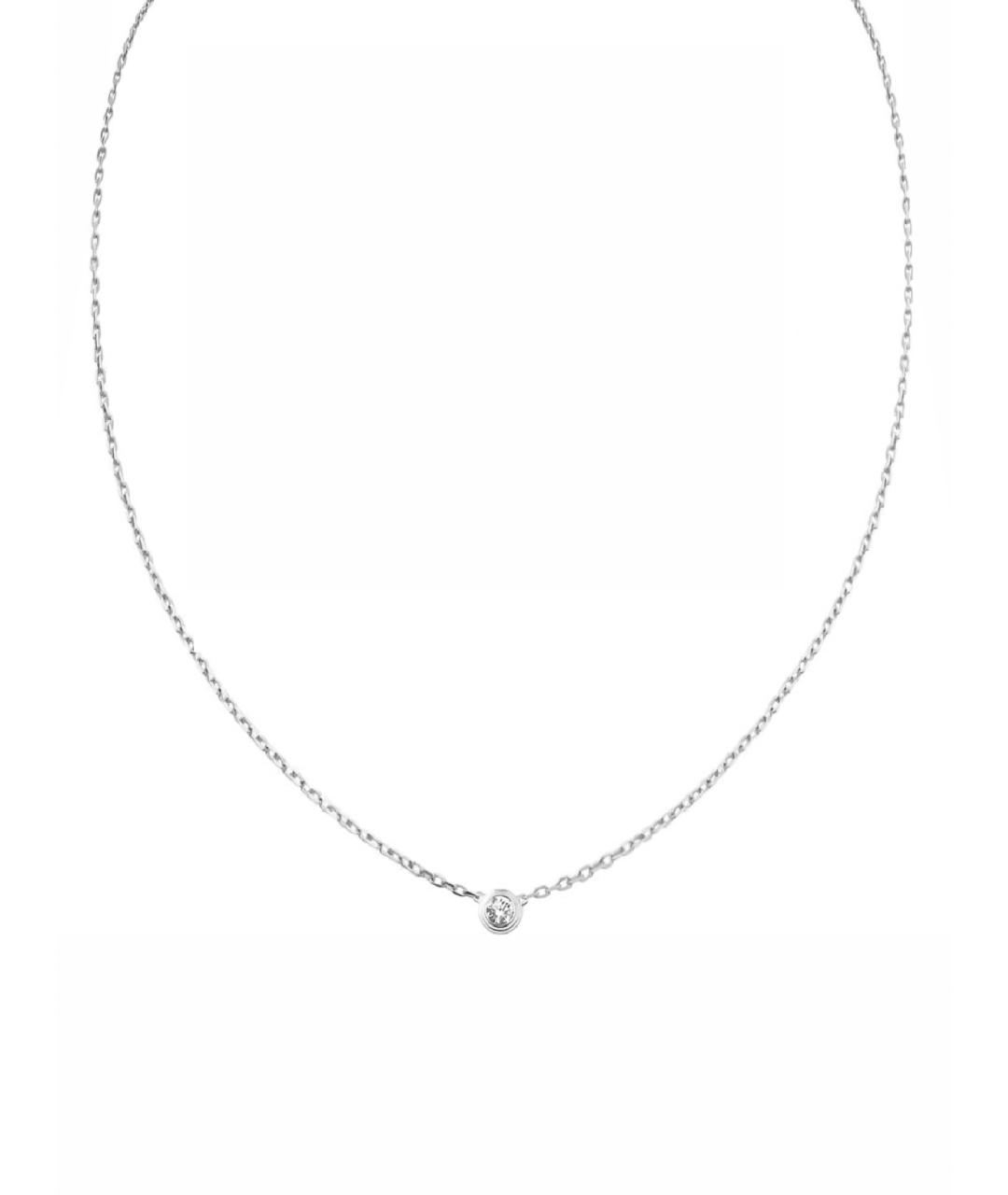 CARTIER Серебряное колье из белого золота, фото 1