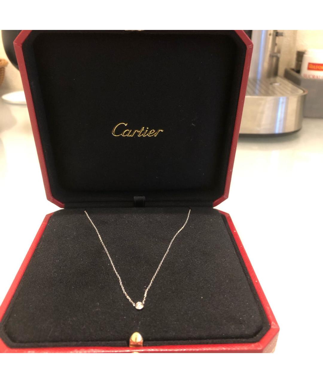 CARTIER Серебряное колье из белого золота, фото 2