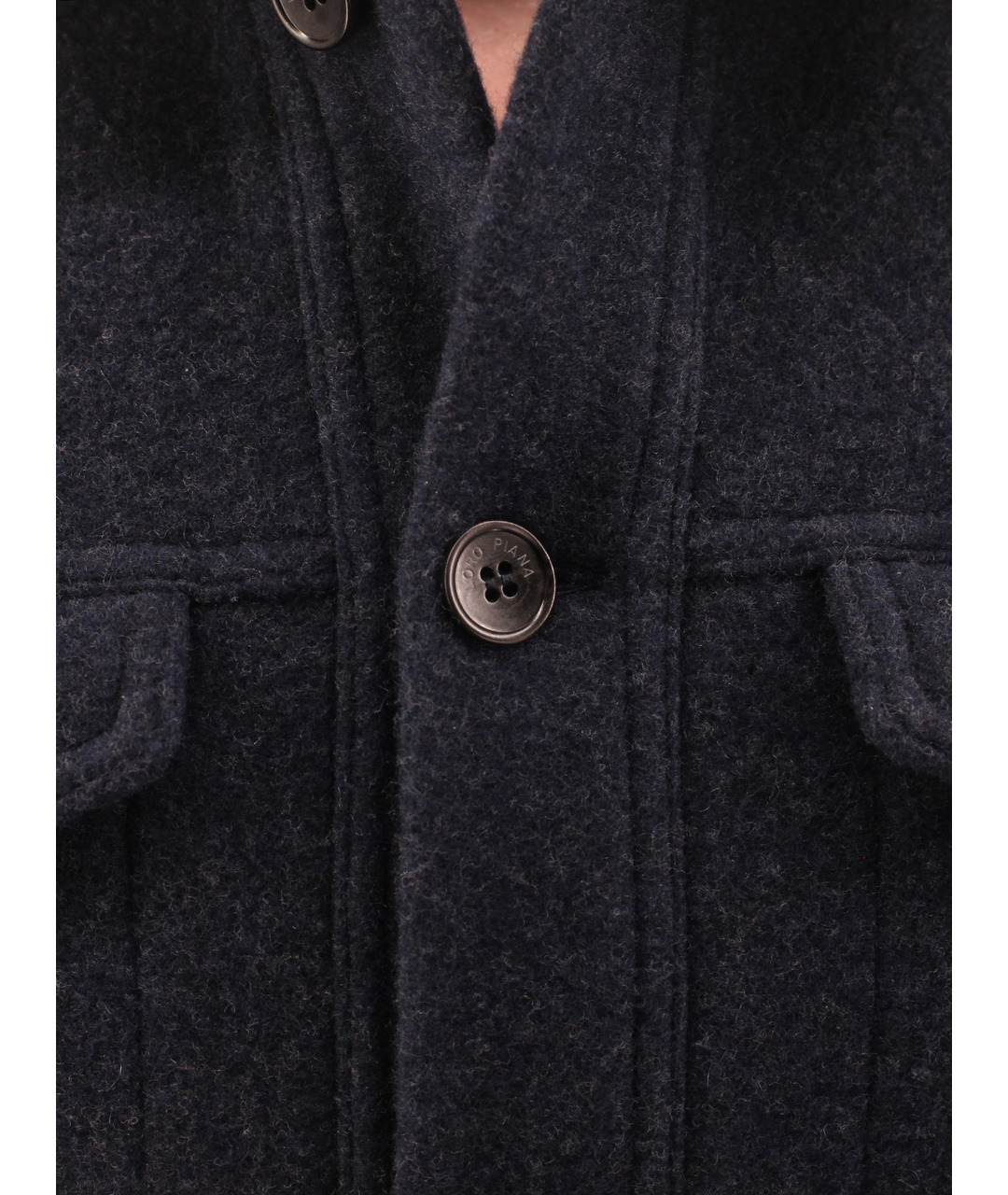 LORO PIANA Темно-синяя шерстяная куртка, фото 4