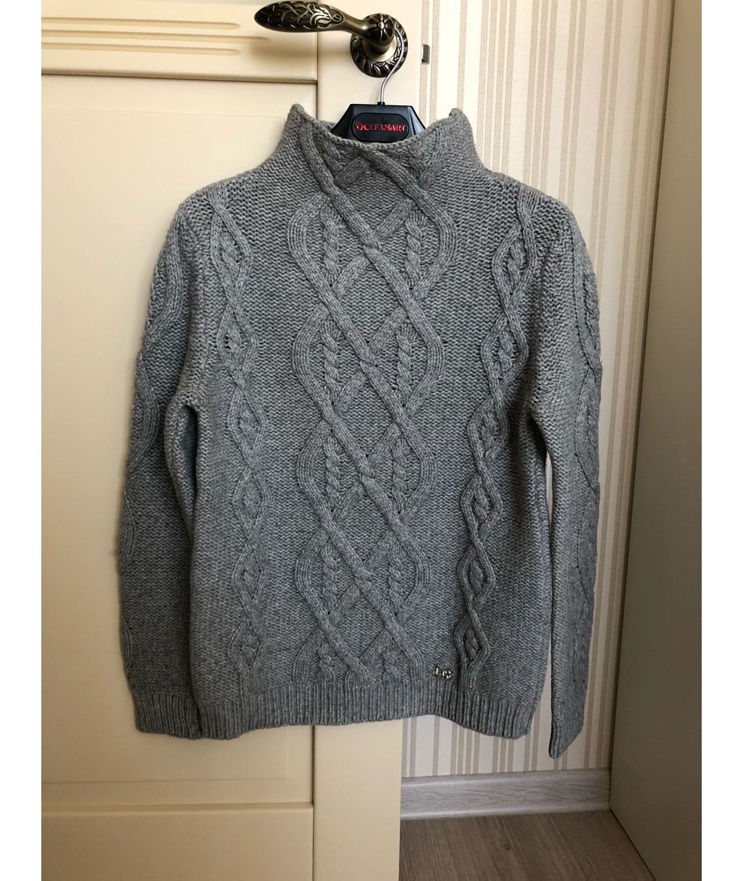 BLUGIRL Серый шерстяной джемпер / свитер, фото 6