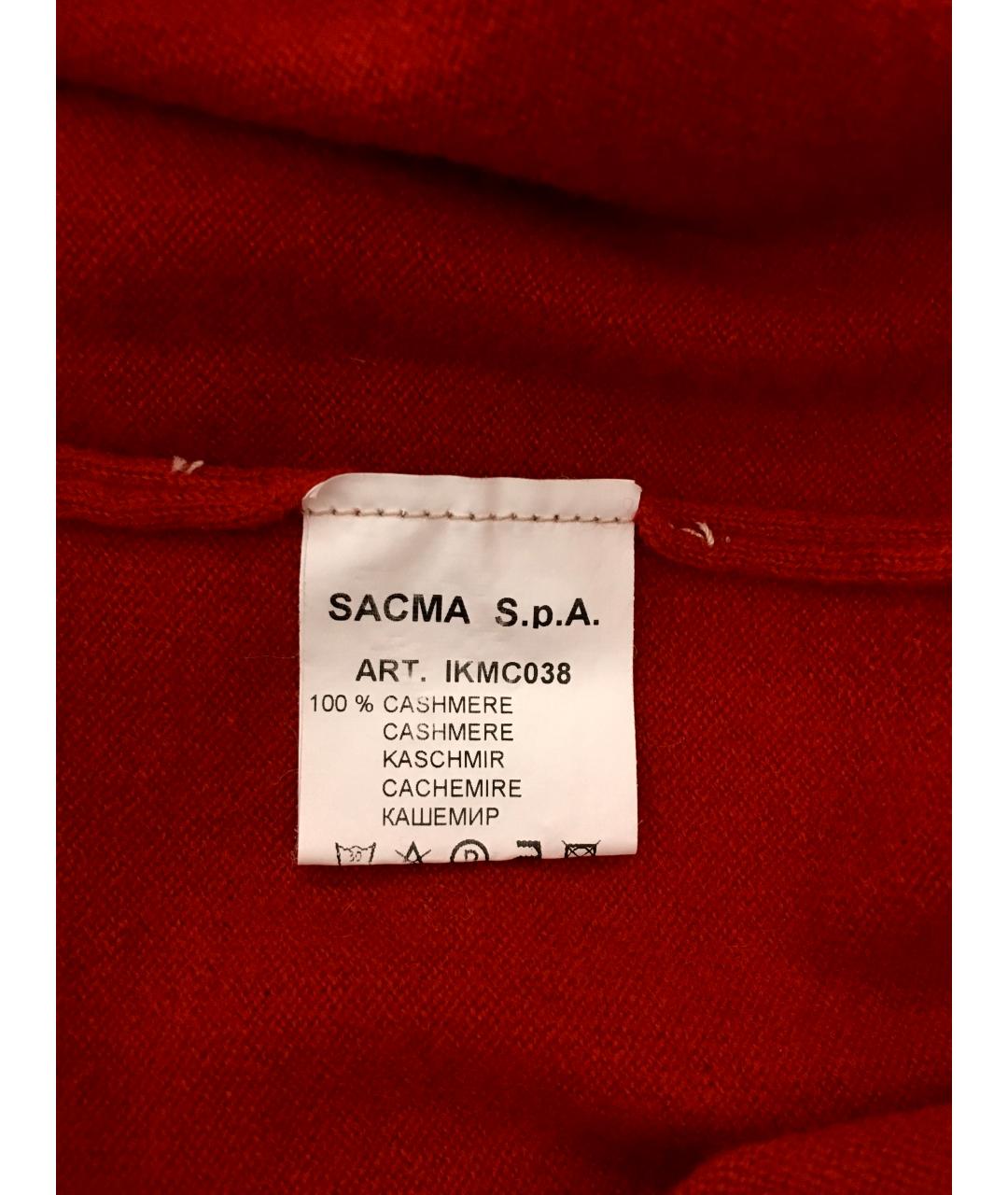 BILANCIONI Красный кашемировый джемпер / свитер, фото 7