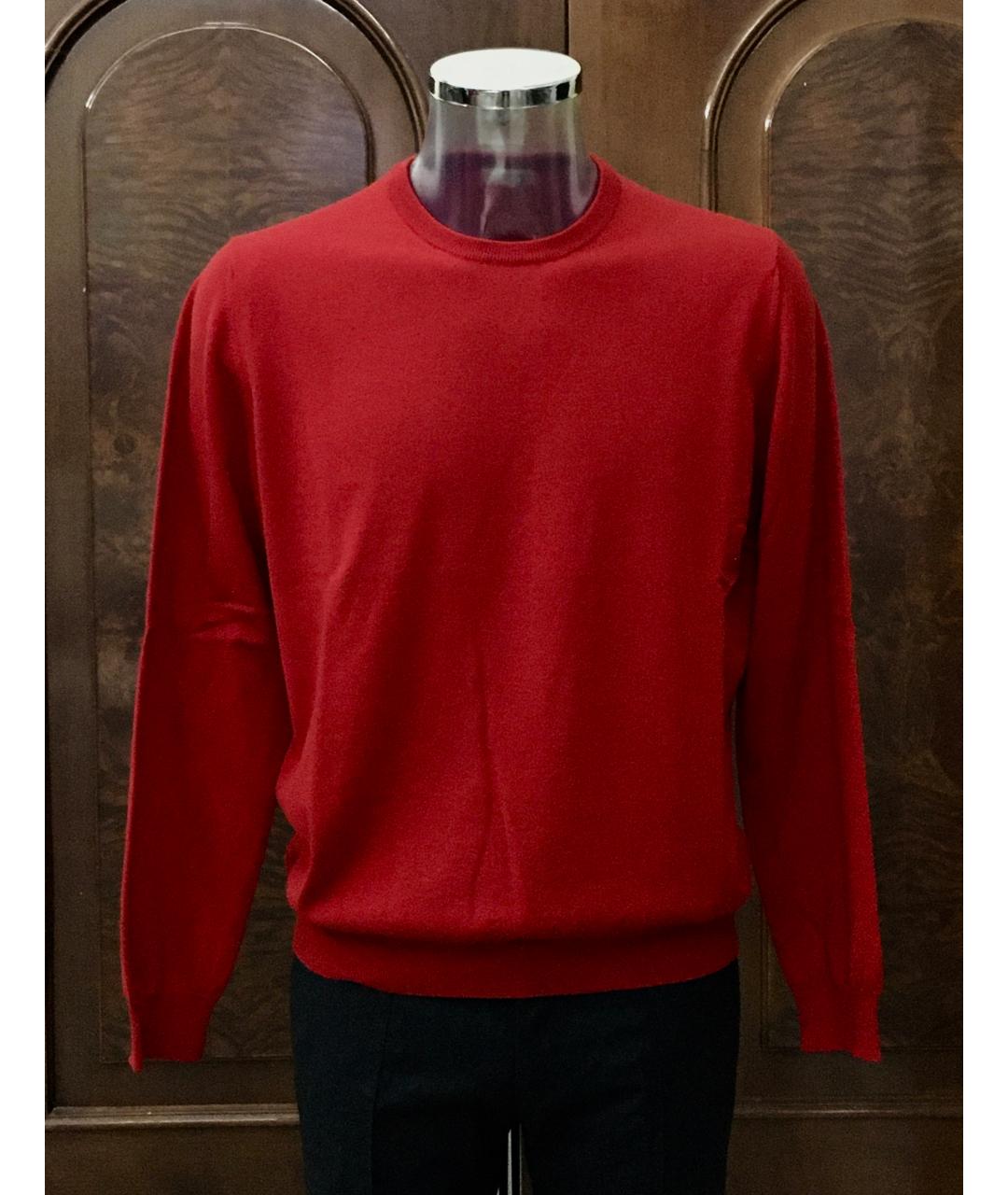 BILANCIONI Красный кашемировый джемпер / свитер, фото 8