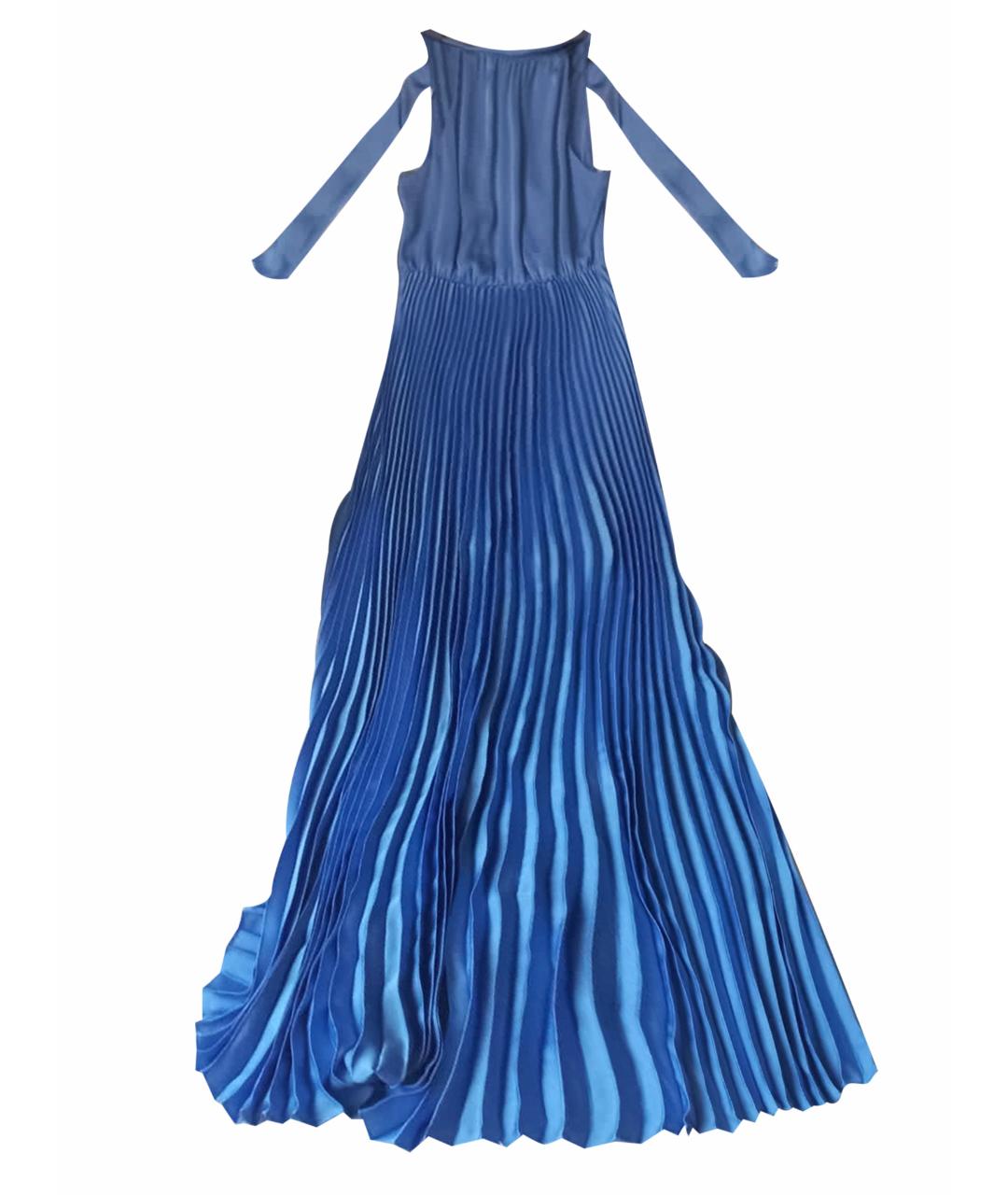 BCBG MAXAZRIA Голубое полиэстеровое вечернее платье, фото 1